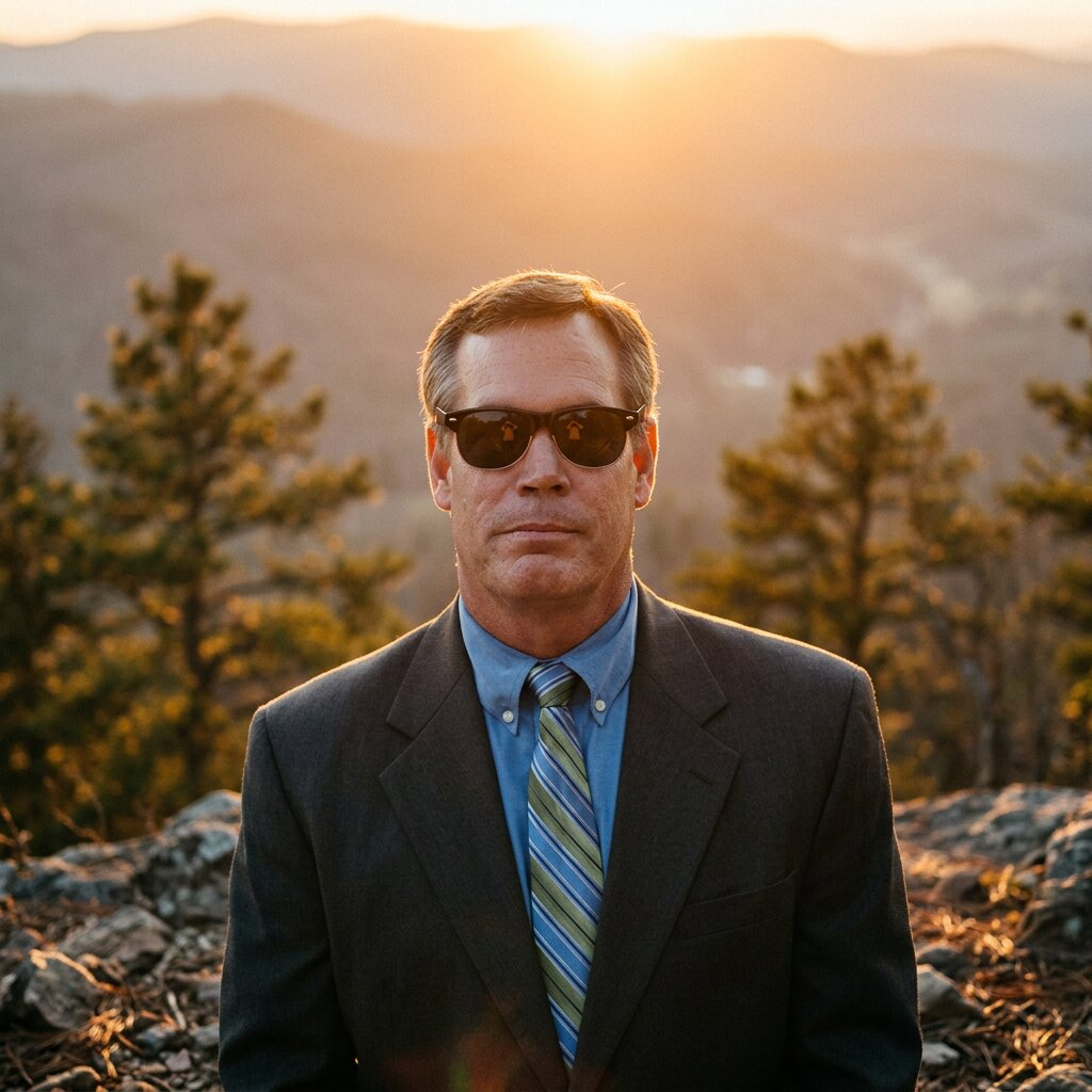 Portrait of Forrest Garvin, founder of Grayman Protection